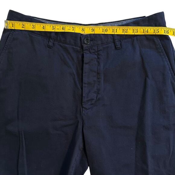 NWT Mr. Porter Navy Chino Button Fly Cotton Shorts 32 - Picture 5 of 9